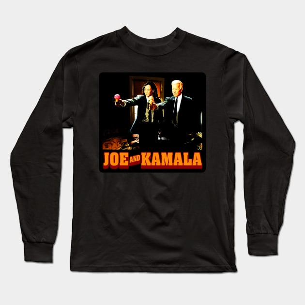 Joe And Kamala - Democratic Ice Cream Solid Long Sleeve T-Shirt by TeeLabs